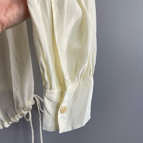 ZARA Limited Edition Flowing Cream Blouse - Picture 14 of 16